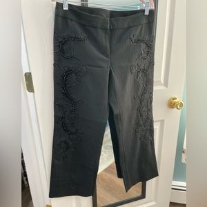 Vintage- Beaded Wool-blend pants